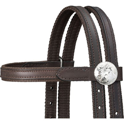 King Series Nylon Pony BB Bridle Leather