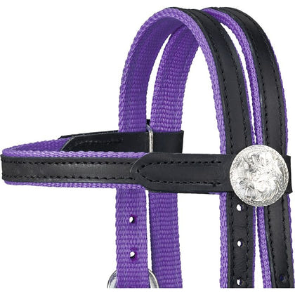 King Series Nylon Pony BB Bridle Leather