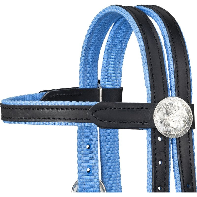 King Series Nylon Pony BB Bridle Leather