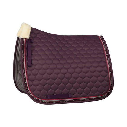 Horze Claremont Dressage Saddle Pad with Faux Fur