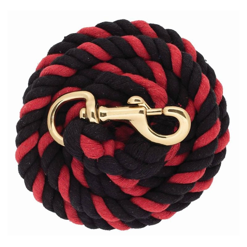 Weaver Cotton Lead Rope with Brass Plated Snap 8Ft