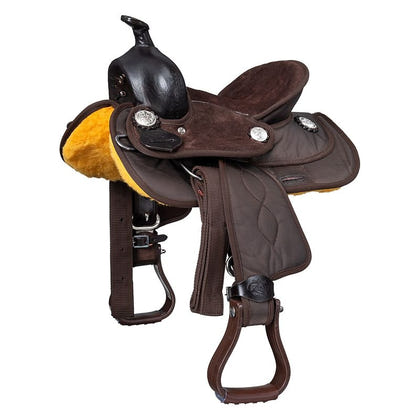 King Series Yth Eclipse Barrel Saddle Pkg