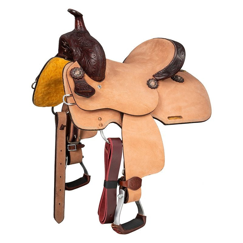 Silver Royal Youth Brooks Barrel Saddle Pkg