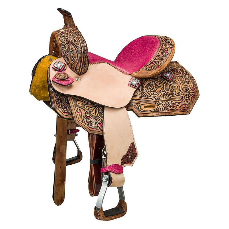 Silver Royal Youth Azalea Barrel Saddle Package