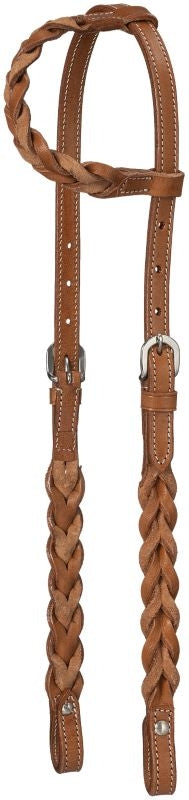 Royal King Braided Leather 1 Ear Headstall