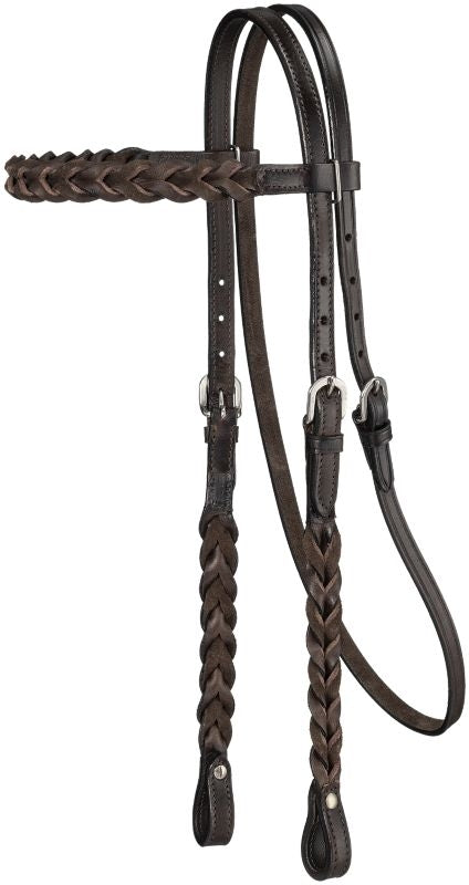 Royal King Braided Leather BB Headstall