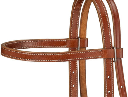Royal King Pln Leather Browband Headstall