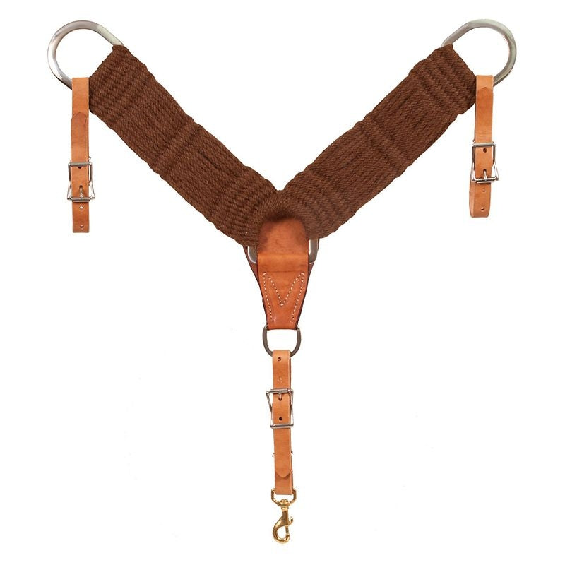 Mustang Alpaca Breast Collar With Leather Tugs