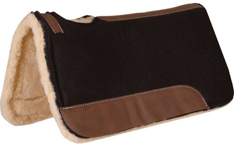 Mustang Contoured Felt Pad Fleece Top Grain
