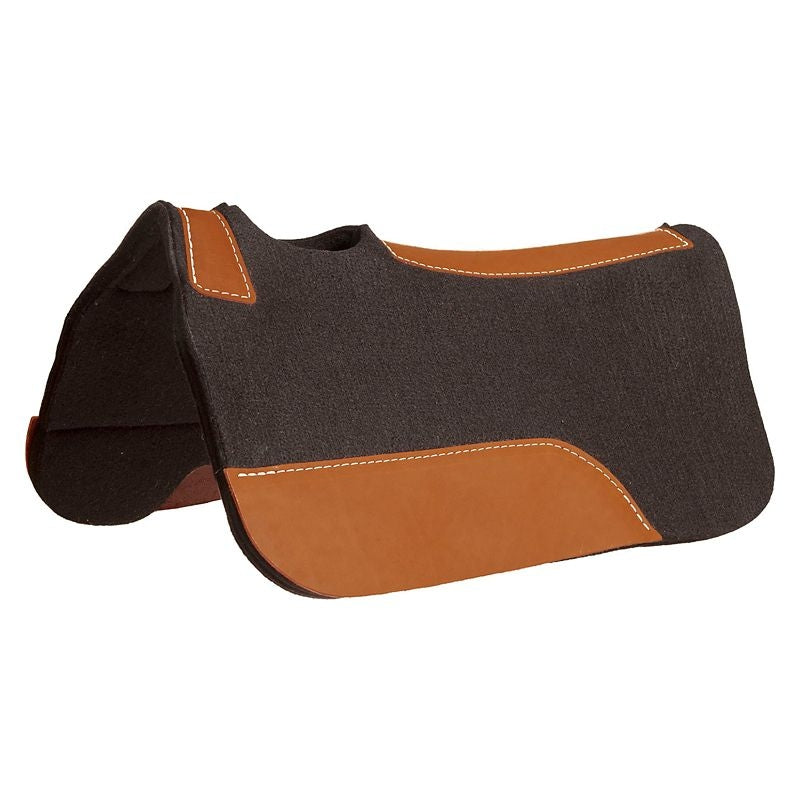 Mustang Contour Felt Pony Pad Top Grain Leathers