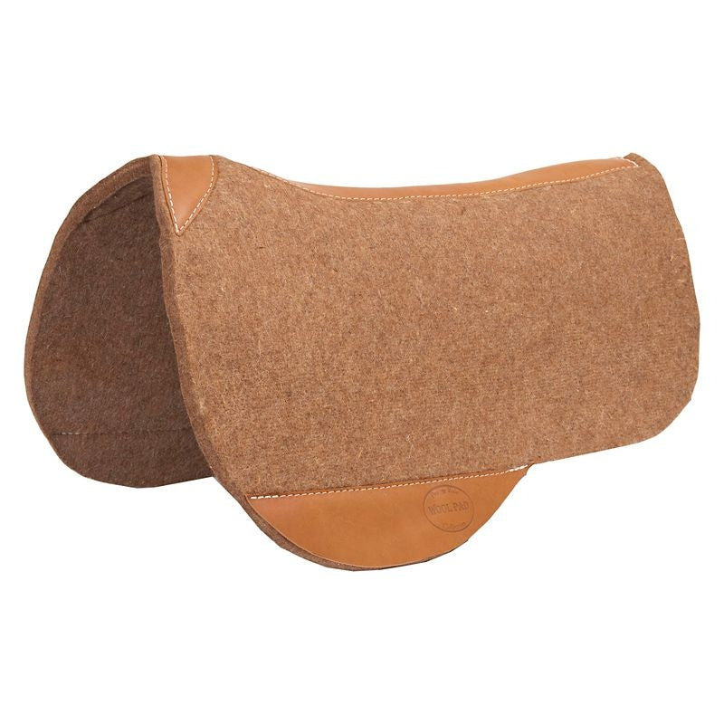 Mustang Wool Trail Riding Pad Top Grain Leather