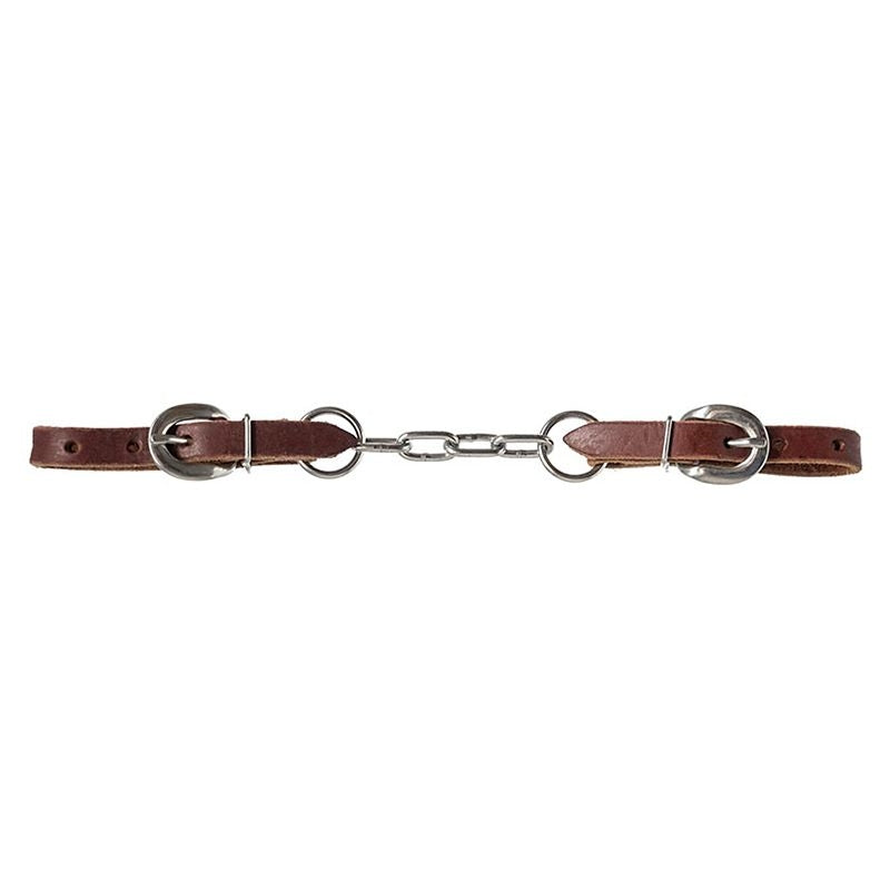 Mustang Single Flat Chain Curb Latigo Leather