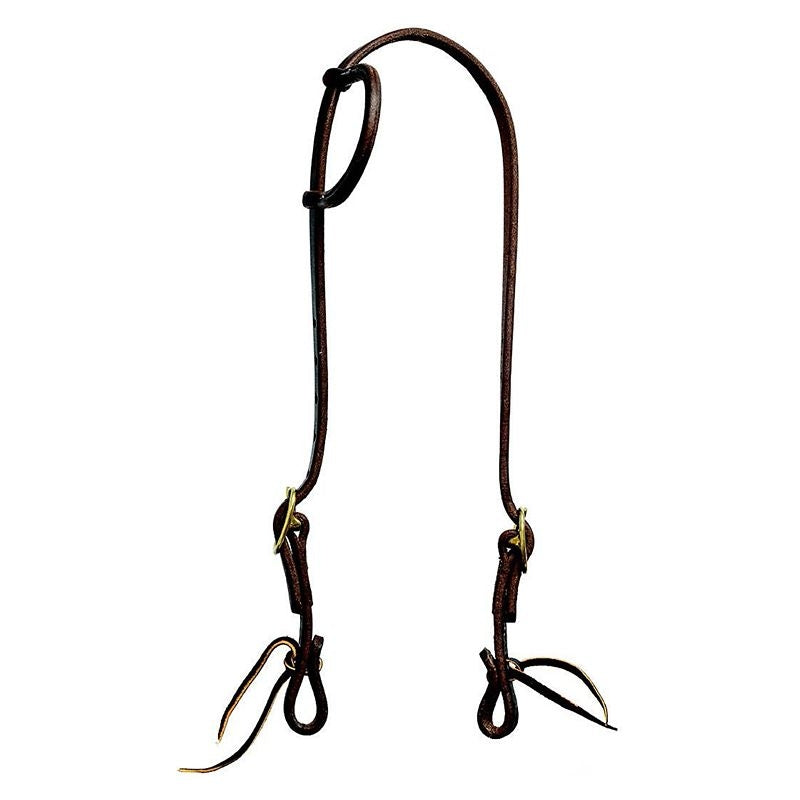 Mustang Oil Harness Leather Slip Ear Dbl Tie End