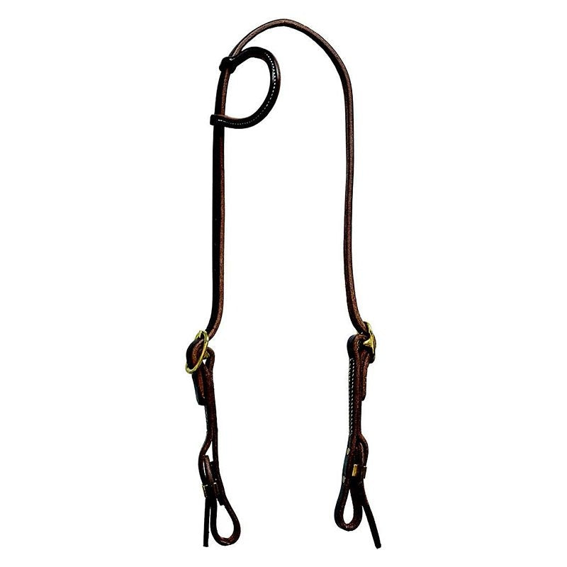 Mustang Oil Harness Leather Slip Ear Dbl Quick End