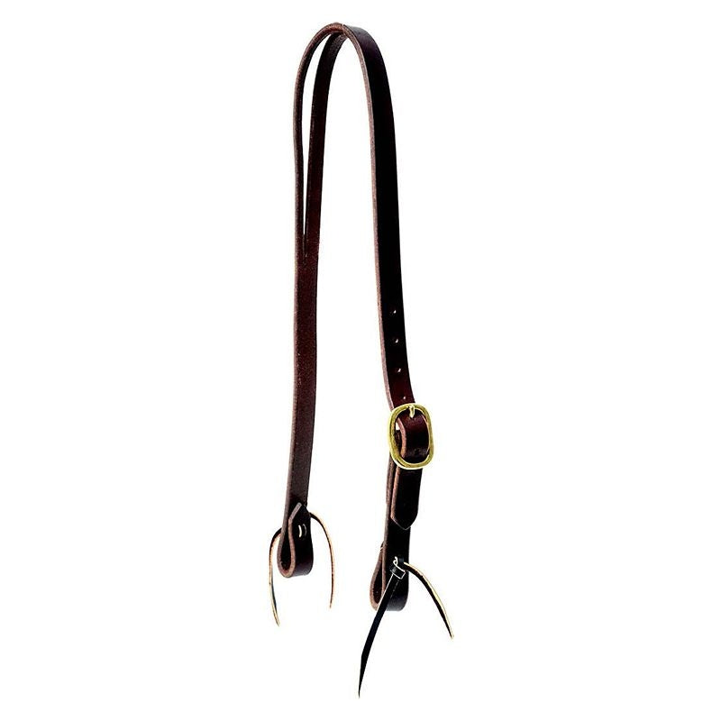 Mustang Oil Harness Leather Slit Ear Tie Ends