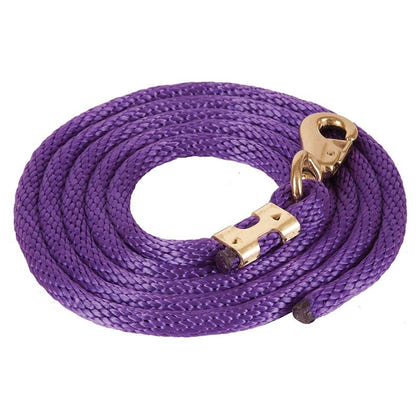 Mustang Poly Lead Rope with 1" Brass Plated Bull S