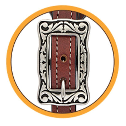 Weaver Basket Bridle Leather Spur Straps