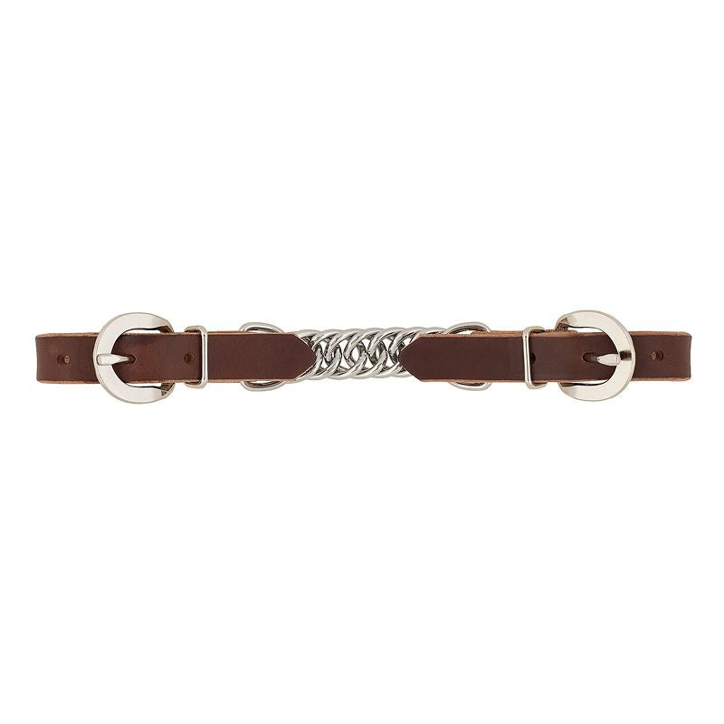 Weaver Leather Flat Link Curb Strap 5/8 Brown