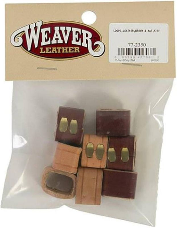 Weaver Leather Leather Loops 8 Pack 5/8
