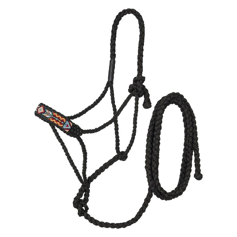 Tough1 Beaded Mule Halter w.Lead