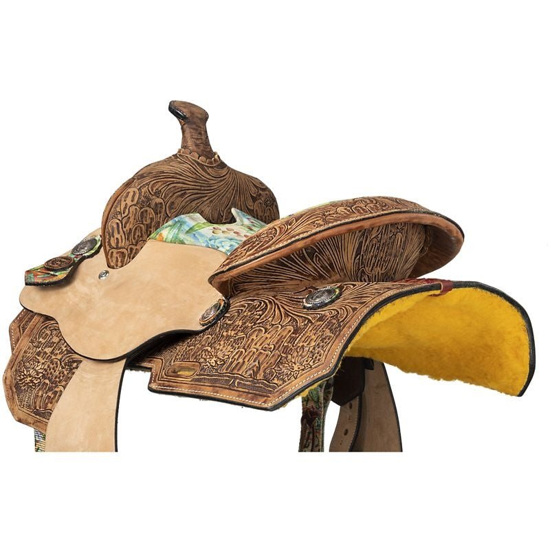 Silver Royal Youth Cactus Barrel Saddle