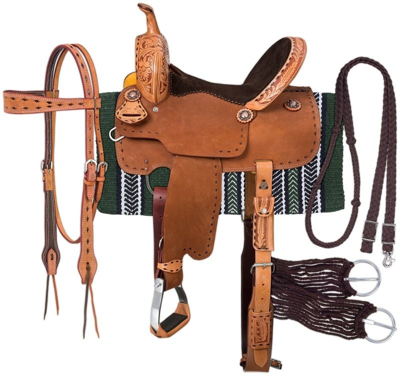 Royal King Reno Roughout Barrel Saddle Pkg