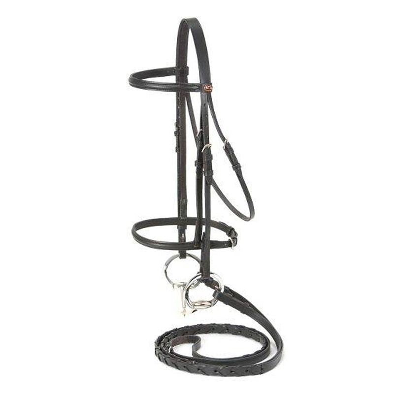 Equiroyal Raised Draft Horse Snaffle Bridle