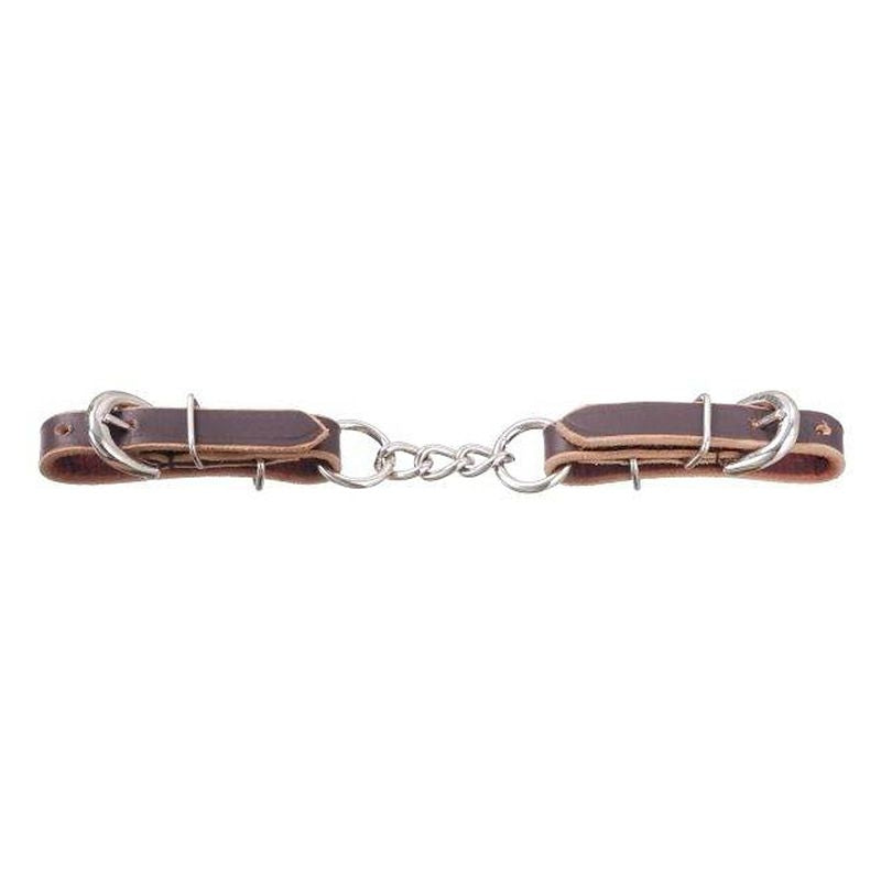 Tough1 Leather 3 Link Curb Chain