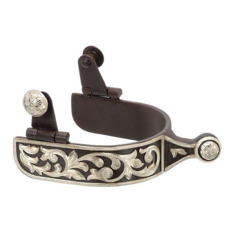 Tough1 Spurs with Engraved Floral Designs