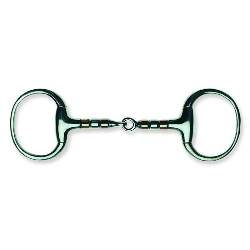 Metalab Joint Copper Rollers Eggbutt Snaffle 14mm