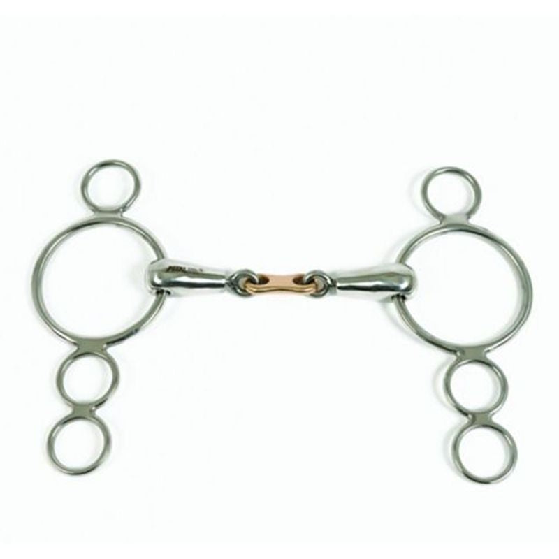 Metalab Pinchless French Link 4 Ring Gag Bit