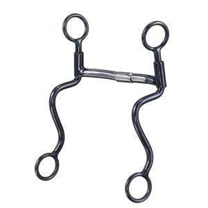 Shank Sweet Iron Mullen Roller Snaffle 5 Brn