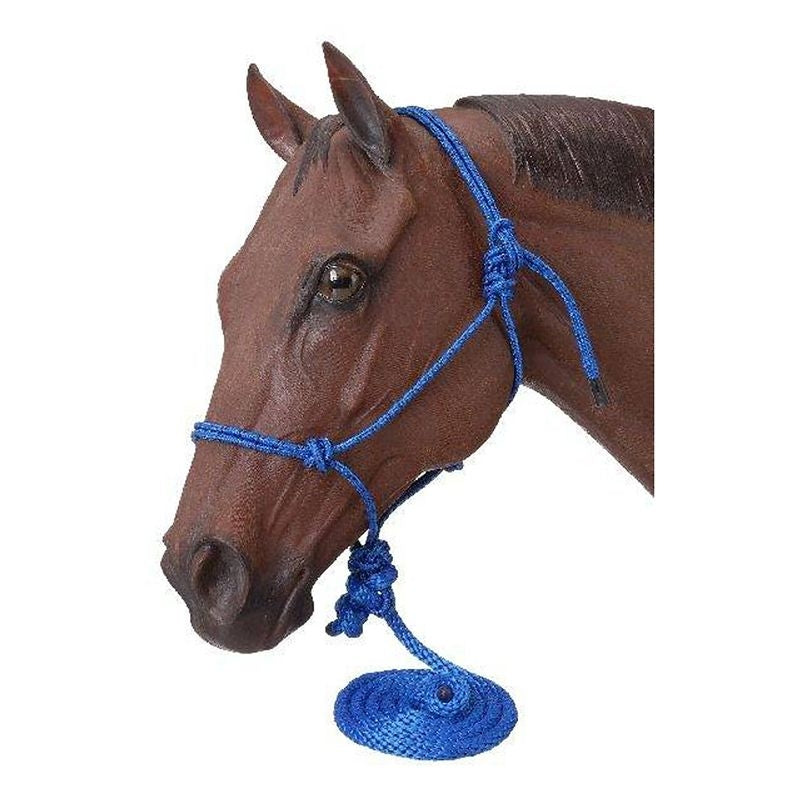 Tough1 Poly Rope Halter with Lead 6 Pack Assorted