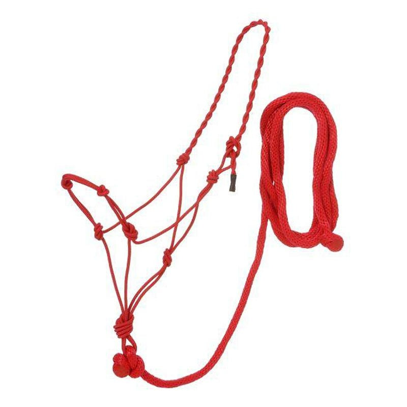 Tough1 Knotted Rope Halter w. Lead 6 Pack