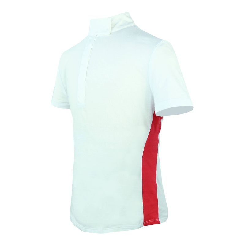 KAKI Short Sleeve Show Shirt 10 White with Blue St