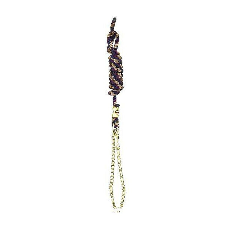 Perris Poly Nylon Lead With 30 Chain 8ft Brn