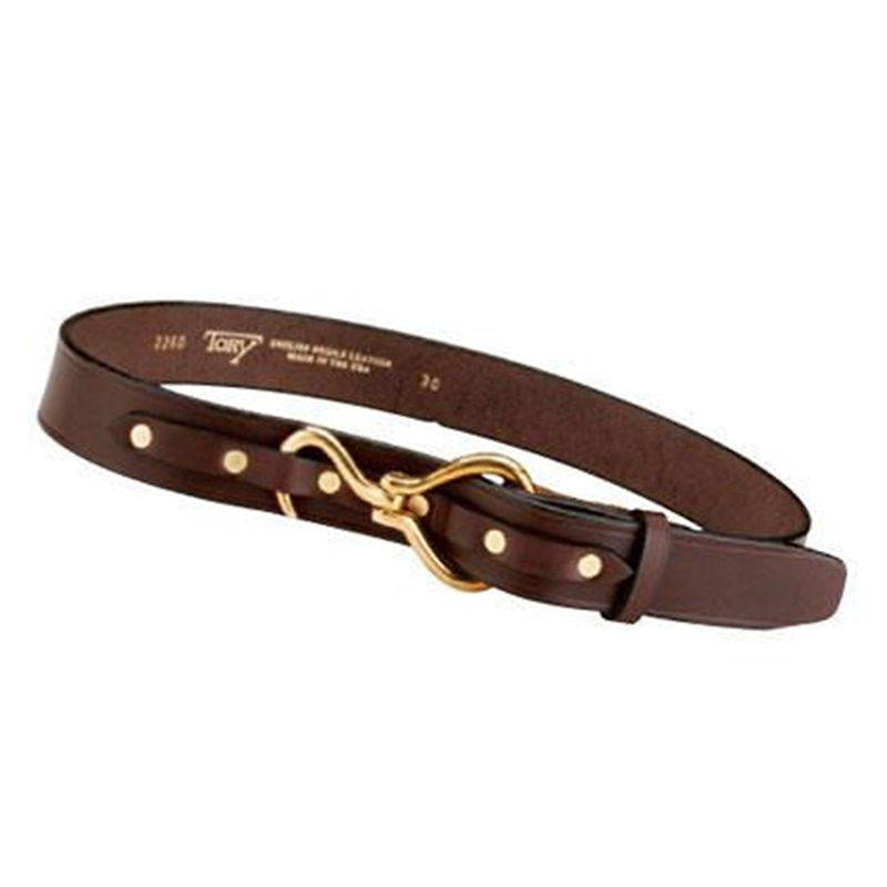 Tory Leather 1 1/4in Belt with Hoof Pick Buckle