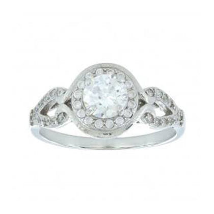 Montana Silversmiths Bella Nova Ring 6 Bk/Wh
