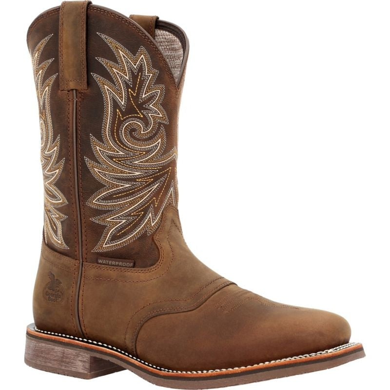 Georgia Boot Mens Sq Toe WP Boots