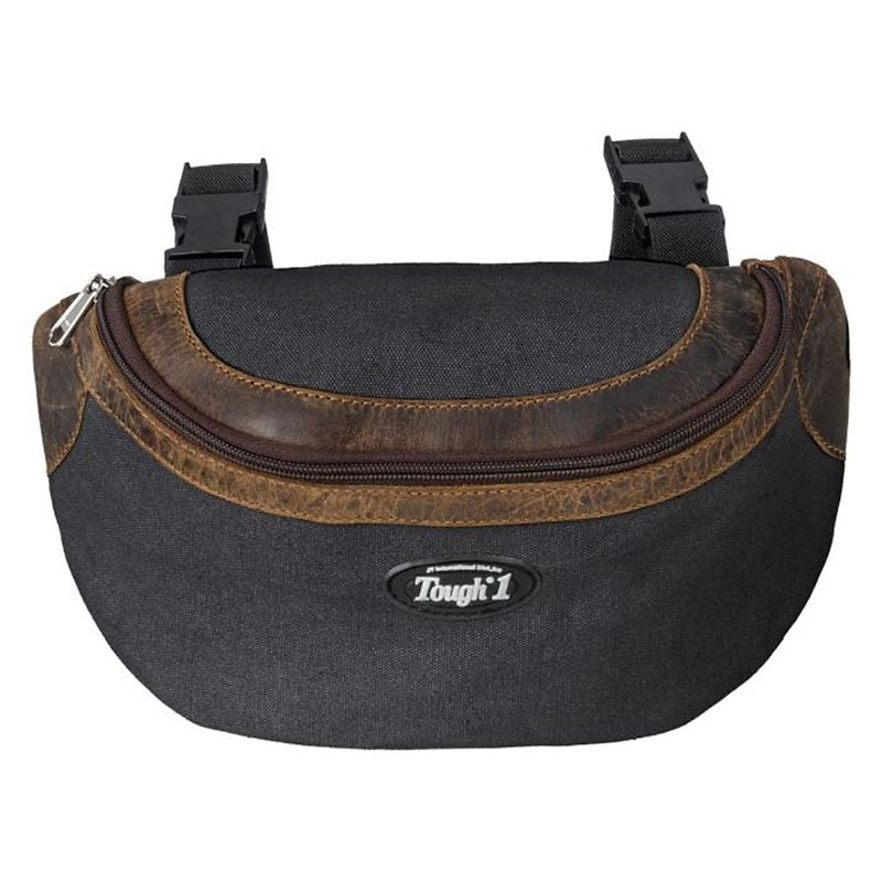 Tough1 Canvas Pommel Bag Leather Accents