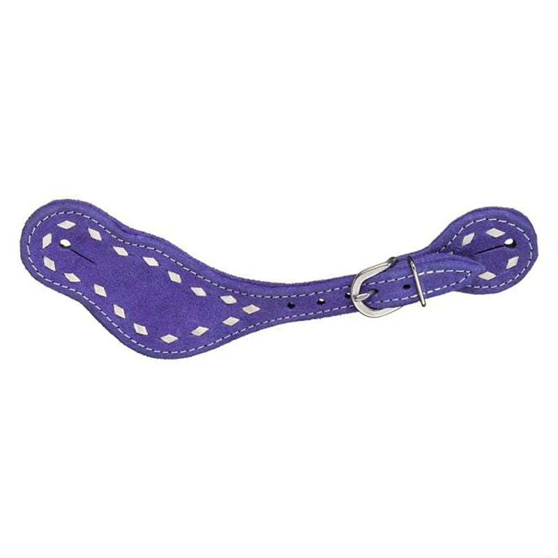 Buckstitch Suede Spur Strap Purple