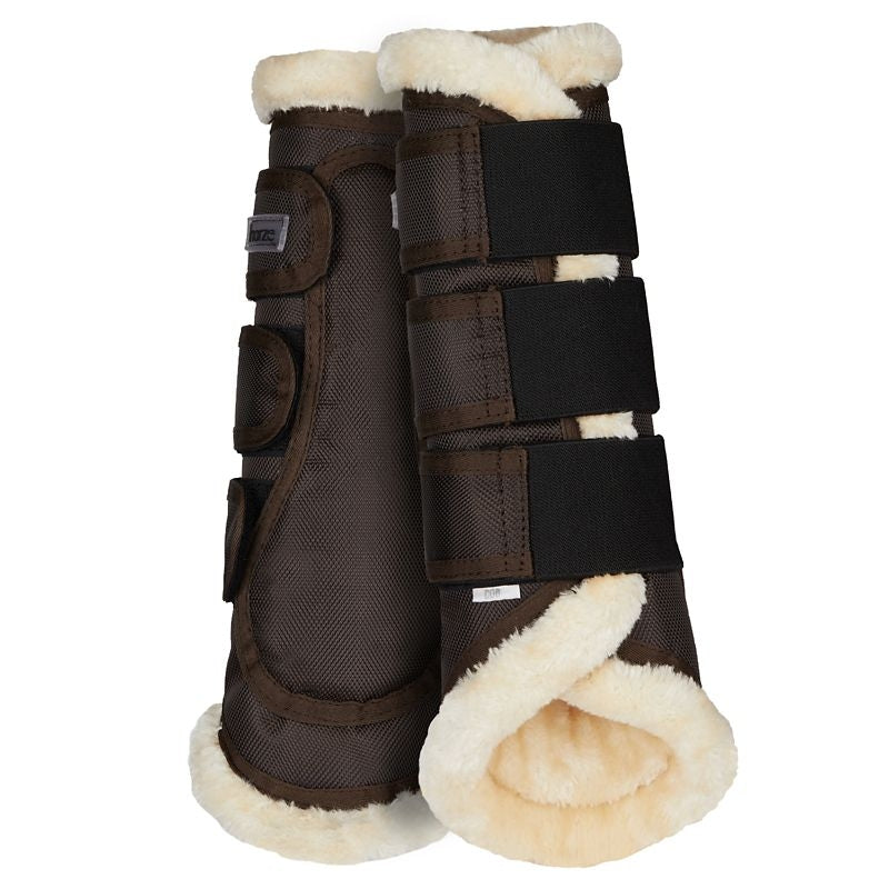 Horze Brushing Boots With Faux Fur