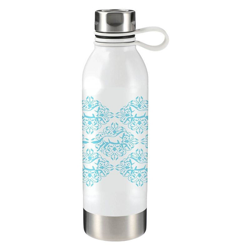 Kelley Gallop Sports Bottle 25 Oz White/Aqua