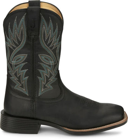 Justin Mens Zeke Sq Toe Boots