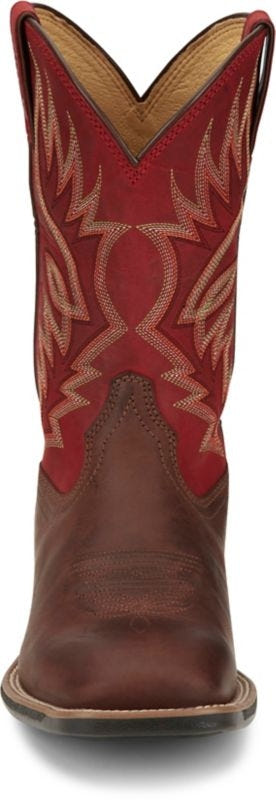 Justin Mens Zeke Sq Toe Boots