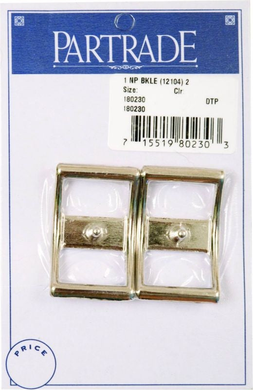 Metalab 1In Nickel Plated Buckle 2 Pack