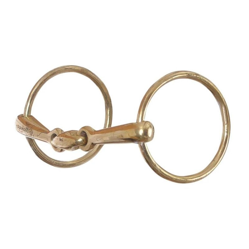 Reinsman Brass Lozenge O Ring Bit Horse