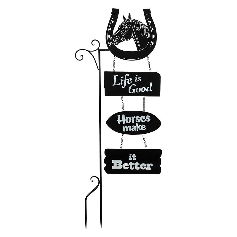 Yard Stake Horse/Horseshoe