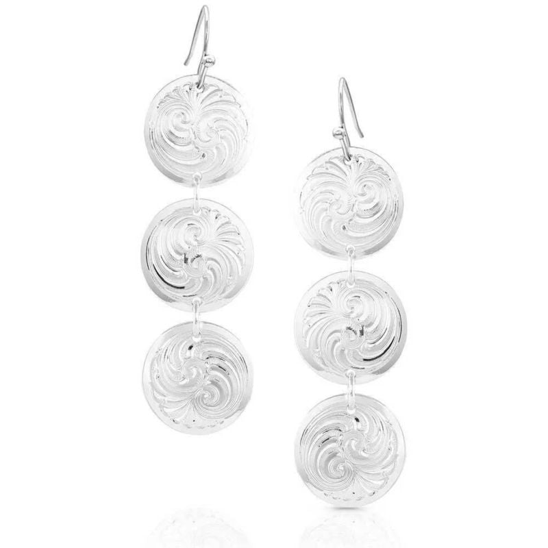 Montana Silversmiths Haileys Conchos Earrings