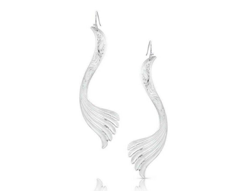 Montana Silversmiths Falling Feather Earrings